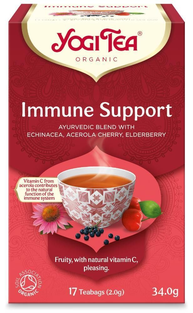 Nettbilde_3230-Immune-Support-17-poser-okologisk-Yogi-Tea.jpg Immune Support, 17 poser, økologisk, Yogi Tea - Bilde 1