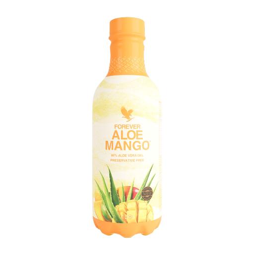 Tropisk Forever Aloe Mango flaske fra Økohjørnet.no – Aloe vera-drikk med naturlig mangopuré og Vitamin C.